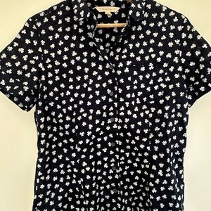 Brooks Brothers Navy and White‎ button down shirt size 10